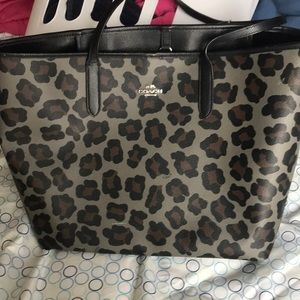 Authentic Cheetah Coach Purse